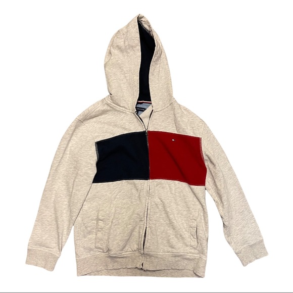 Tommy Hilfiger Other - Boys Tommy Hilfiger Zip Front Jacket Sweater Size Large 14/16